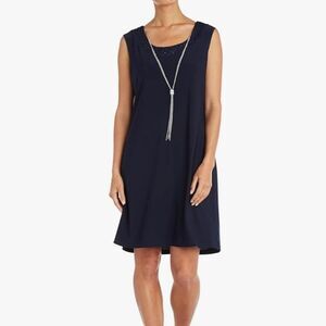 R&M Richards Knit Sleeveless Knee-Length Dress SZ 20